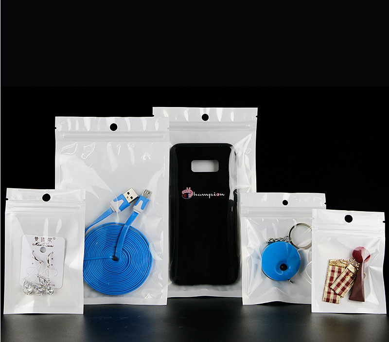 珠光袋阴阳自封袋半透明塑料首饰品礼品袋手机壳数据线拉链包装袋详情10