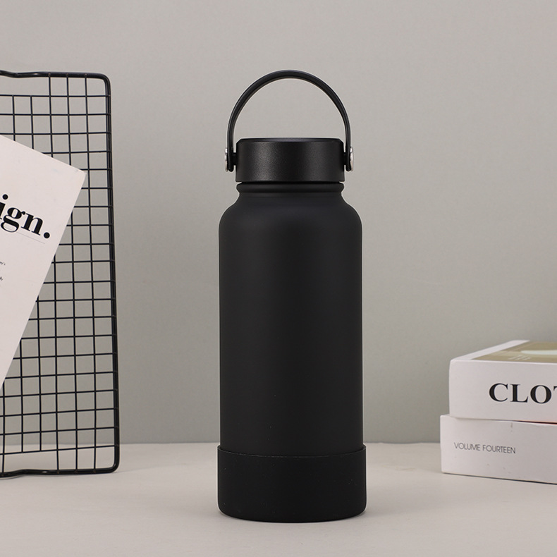 Simple cross-border 304 stainless steel insulated cup with handle, portable large-capacity space pot, outdoor sports water cup pic 7