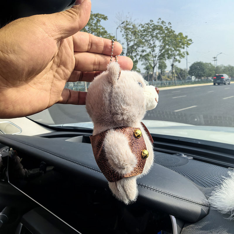 Cute plush toy pendants, horse clips, bear doll bags, hanging decorations, keychains, little bear event gifts, claw machine dolls pic 11