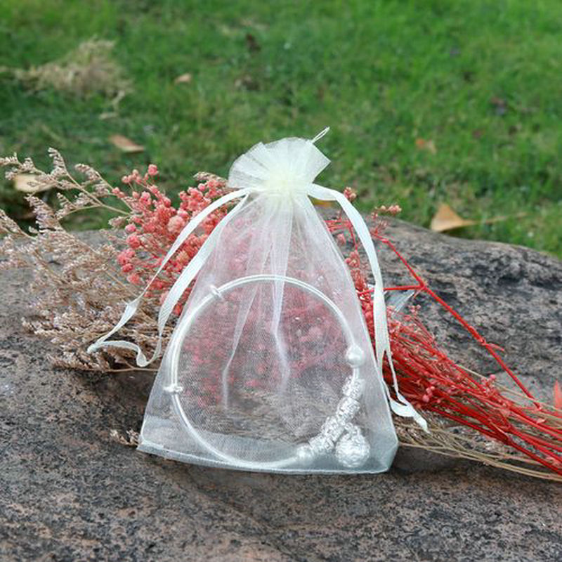 工厂销售 珍珠纱欧根纱袋 礼品纱袋 喜糖袋 透明纱袋 束口网纱袋详情9