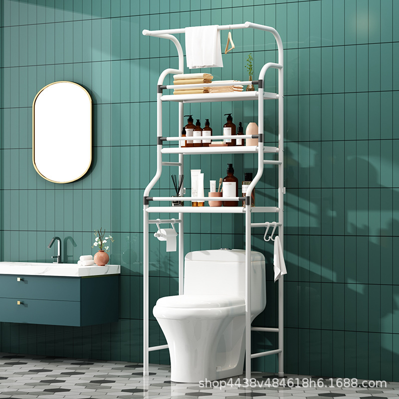 Toilet rack, guardrail, anti-drop rack, washing machine rack, refrigerator rack, bathroom storage, kitchen storage pic 10