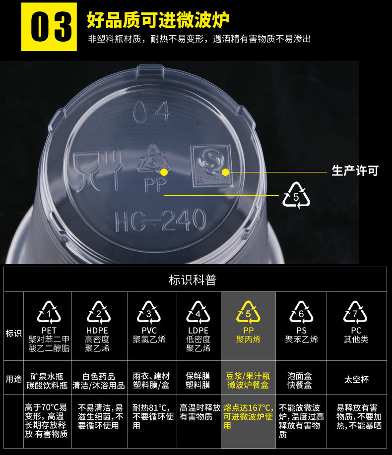 美丽雅分享杯透明一次性塑料杯透明杯子加厚耐热不易变形百货批发详情12