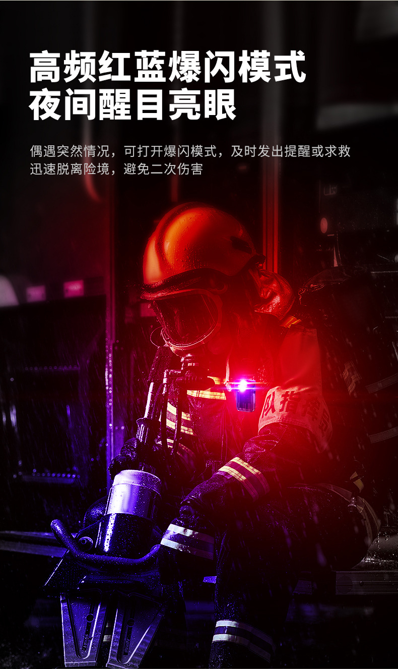 Headlamps: Rotatable head work light, mini maintenance warning, portable light, emergency night light, magnetic keychain light pic 8