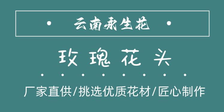 优质B级永生花玫瑰2-3CM玫瑰整盒 保鲜花diy材料包车挂花材20朵详情3