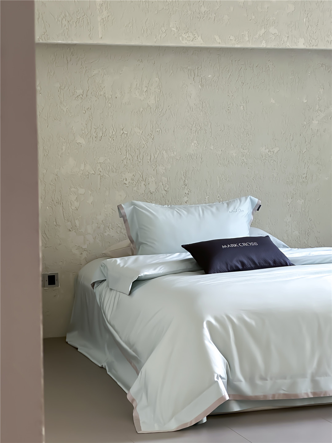 Minimalist style 100-count ultra-fine denier Tencel cotton four-piece set, high-end and silky smooth naked sleeping grade bedding pic 11