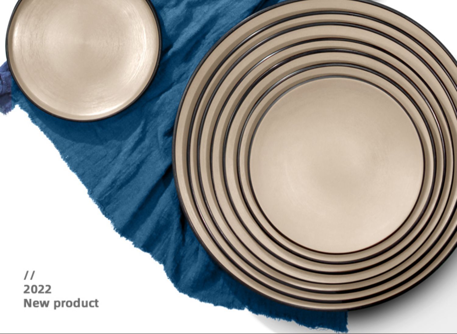 Melamine Japanese matte round plate, imitation porcelain round plate, hotel restaurant dish plate, rice bowl plate, round plate for commercial use pic 2