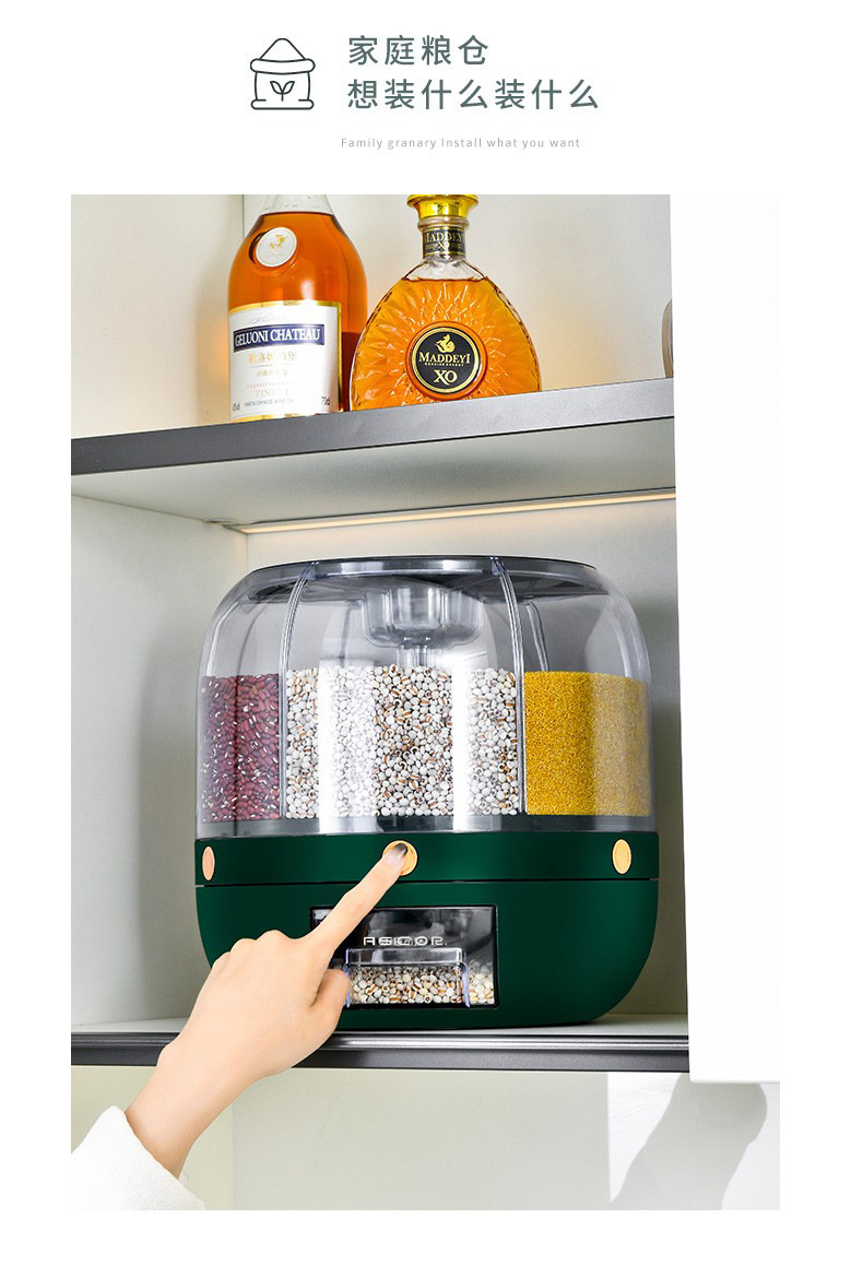 Household sealed cans for grains and cereals, insect-proof and moisture-proof rice jars, food-grade storage containers, and storage boxes pic 44