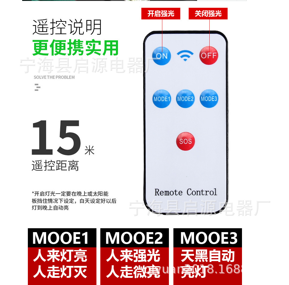 Cross-border exclusive solar charging wall lamps, outdoor waterproof garden lamps, human-sensing street lamps, garden and courtyard lamps pic 7