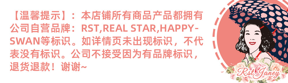 25新款儿童彩色公主伞带包边可爱透明塑料印刷独角兽雨伞现货批发详情30