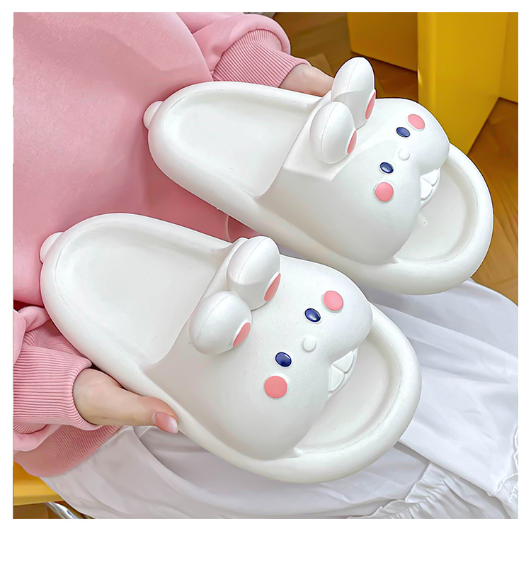 踩屎感拖鞋女夏季室内居家情侣浴室洗澡防滑可爱兔子凉拖鞋女外穿详情4