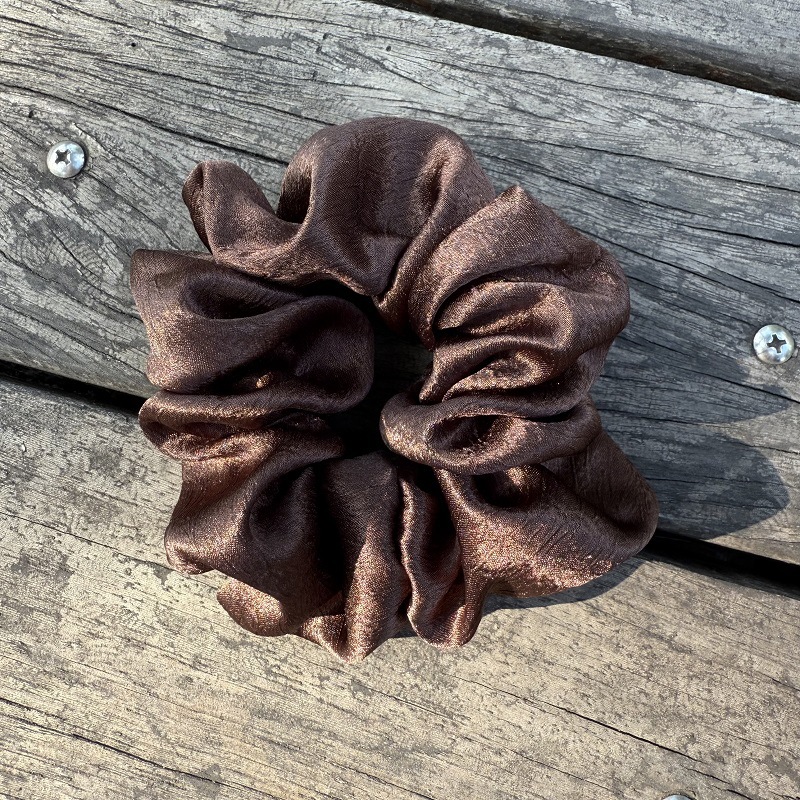 Autumn and winter color series, fashionable Korean-style hair tie for women, 2025 style, with a high-end look of pig intestine, ins high-elasticity hair band pic 5