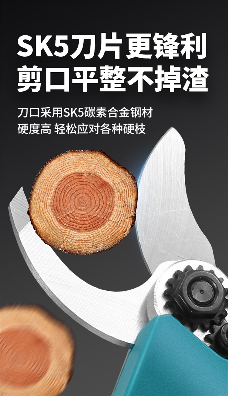 园艺园林多功能充电锂电池伸缩杆锂电锯修枝剪大功率电动工具套装详情12
