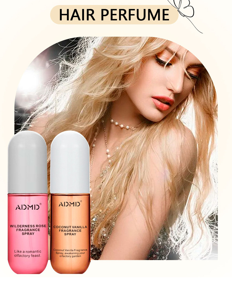 【跨境专供】玫瑰椰子头发身体香水香氛喷雾祛除异味持久淡香批发详情6