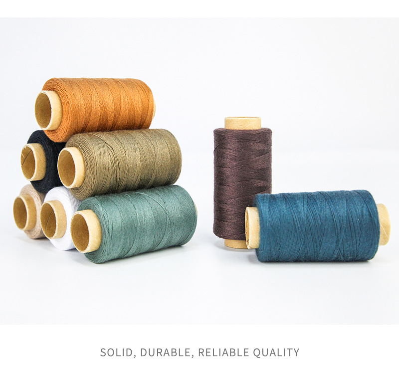家用403小卷缝纫线 手工diy皮革手缝线 定色缝纫线套装涤纶缝衣线详情15