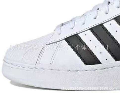 莆田德训鞋女鞋莆田高版本samba纯原百搭校园银色增高厚底红色小详情15