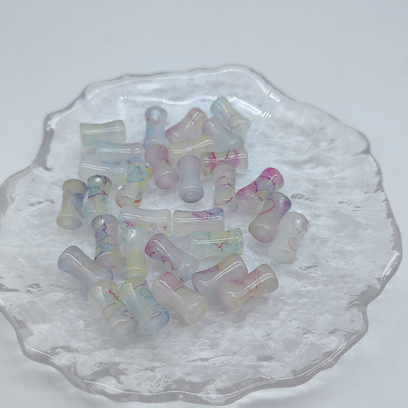 6x12mm bamboo joint beads, glass beads, bamboo bracelet necklace, diy handcrafted hairpin accessory materials pic 15