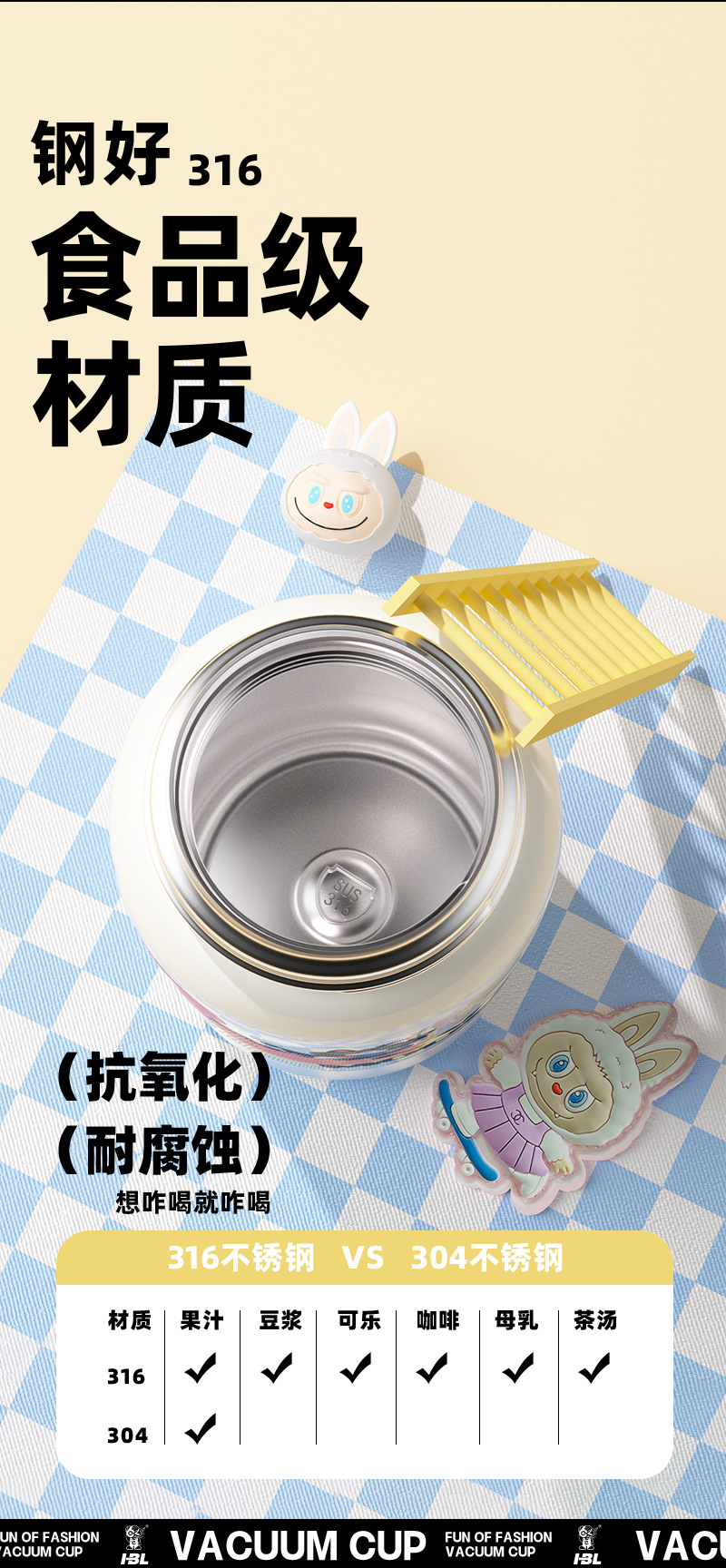 新款儿童保温杯幼儿园男女生上学专用水杯学生高颜值双饮吸管杯子详情5