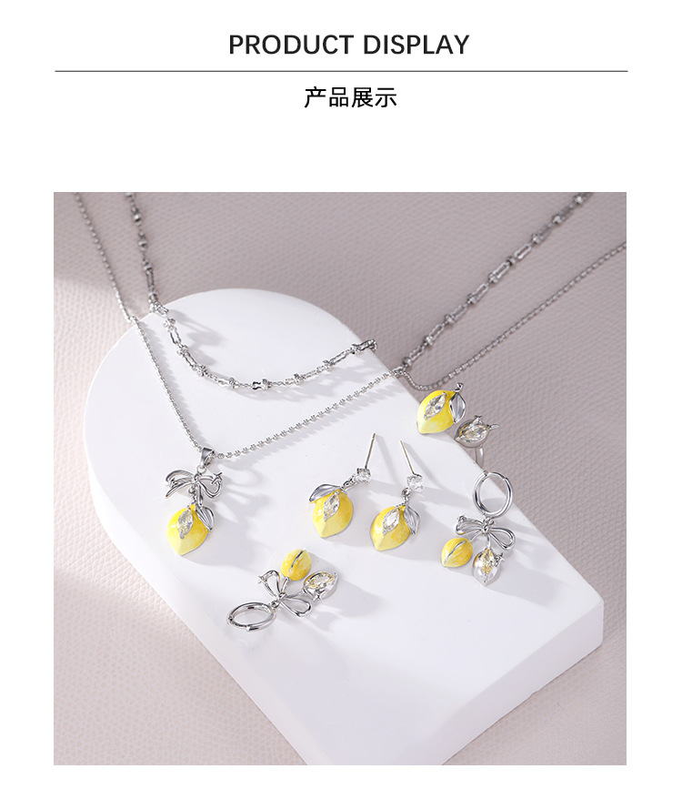 【 Customization 】 Dopamine Lemon Story Series Earrings, original design for women, sweet and fresh summer stud earrings pic 12
