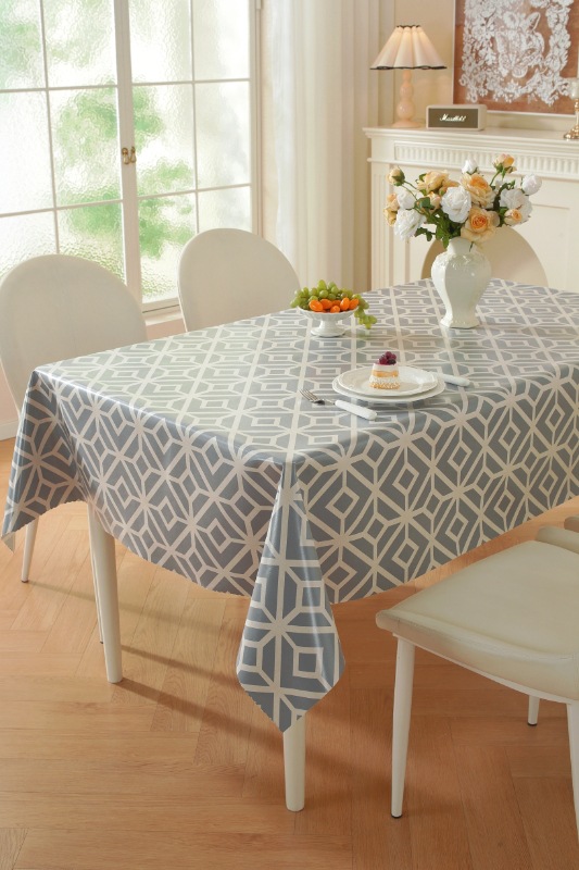 TPU faux linen printed rectangular tablecloth, no-wash, waterproof, oil-proof, heat-resistant, light luxury dining table and coffee table fabric home tablecloth pic 22