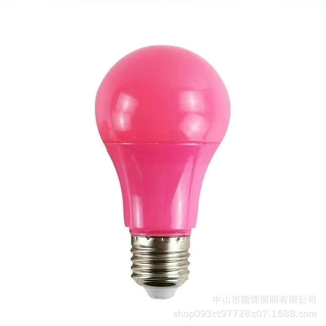 彩色LED灯泡厂家批发E27螺口 七彩球泡灯节日装饰氛围灯节能Led灯详情9
