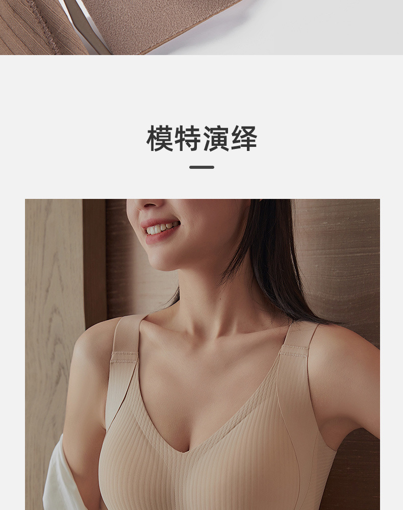 双重提拉大码内衣女士大胸显小无钢圈文胸聚拢侧收副乳防下垂胸罩详情19