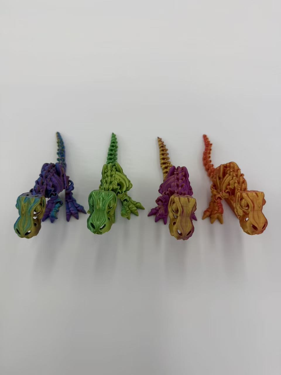 3D-printed one-piece skull Tyrannosaurus rex with freely movable joints, a large-mouthed dinosaur pic 5