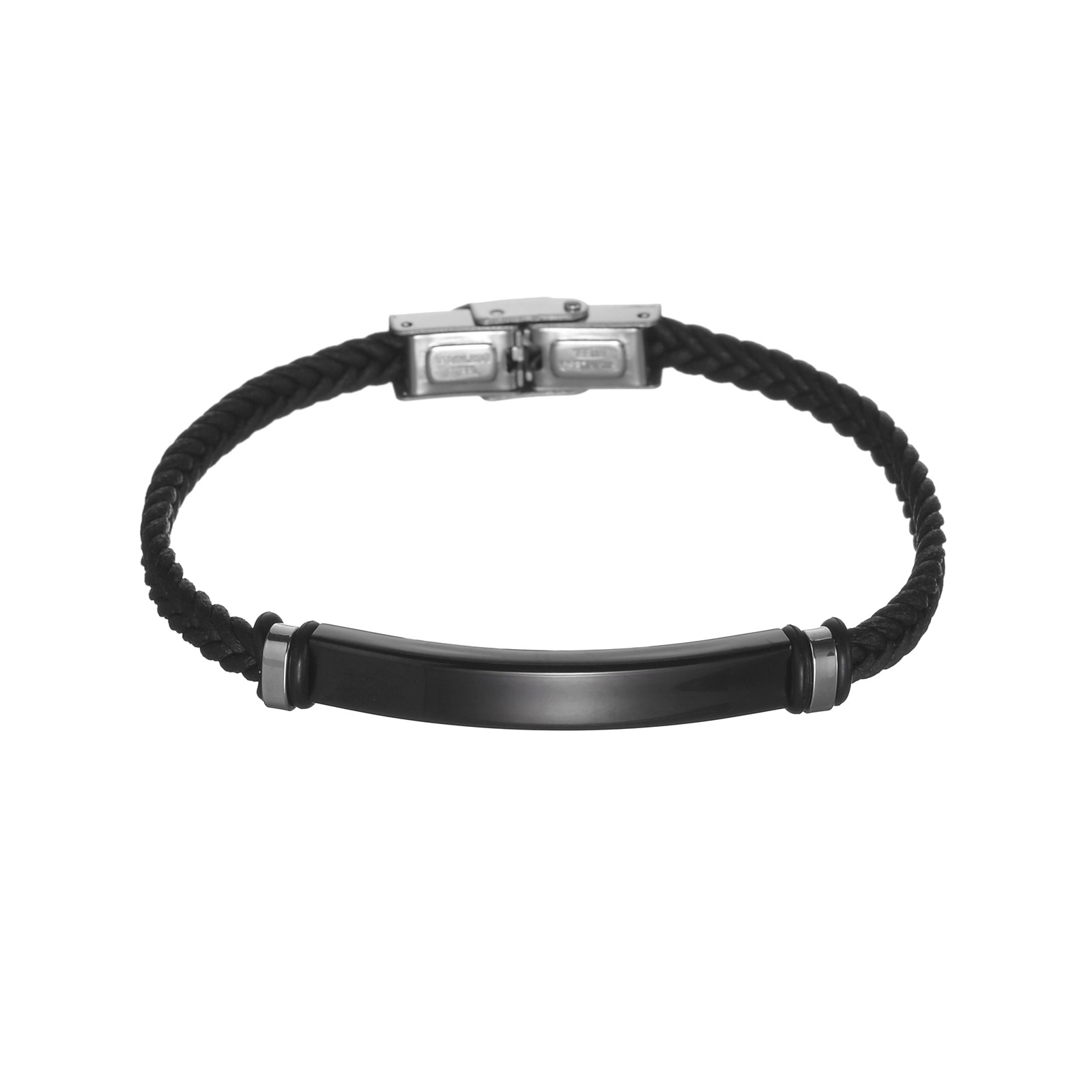 European and American cross-border Amazon classic imitation leather bracelet for women, twisted braided bracelet, couple bracelet, can be engraved with LOGO pic 10