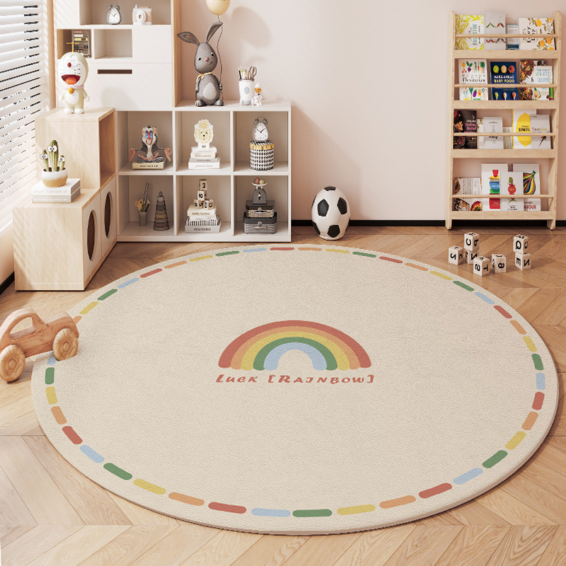 圆形卡通儿童房地毯可爱卧室床边毯爬爬垫防水加厚电脑椅地垫拼图地垫露营地垫镂空地垫塑料地垫 泡沫地垫组合地毯入户门地垫拼接详情20