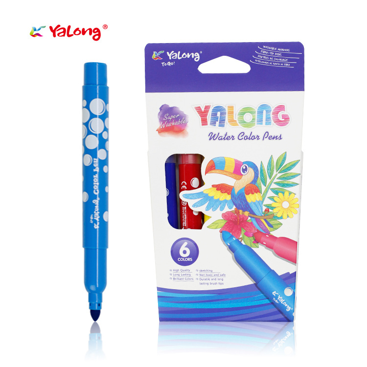 Yalong Cross-border Watercolor Pens 6-color professional and affordable watercolor pens pic 1