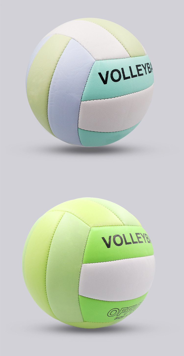 排球4号5号小学生儿童中考专用软式训练PU贴皮机缝软沙滩排球批发详情29
