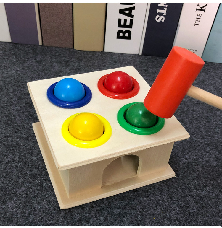 小锤盒敲球台敲打敲球玩具婴幼儿敲击锻炼动手能力颜色辩知玩具详情1