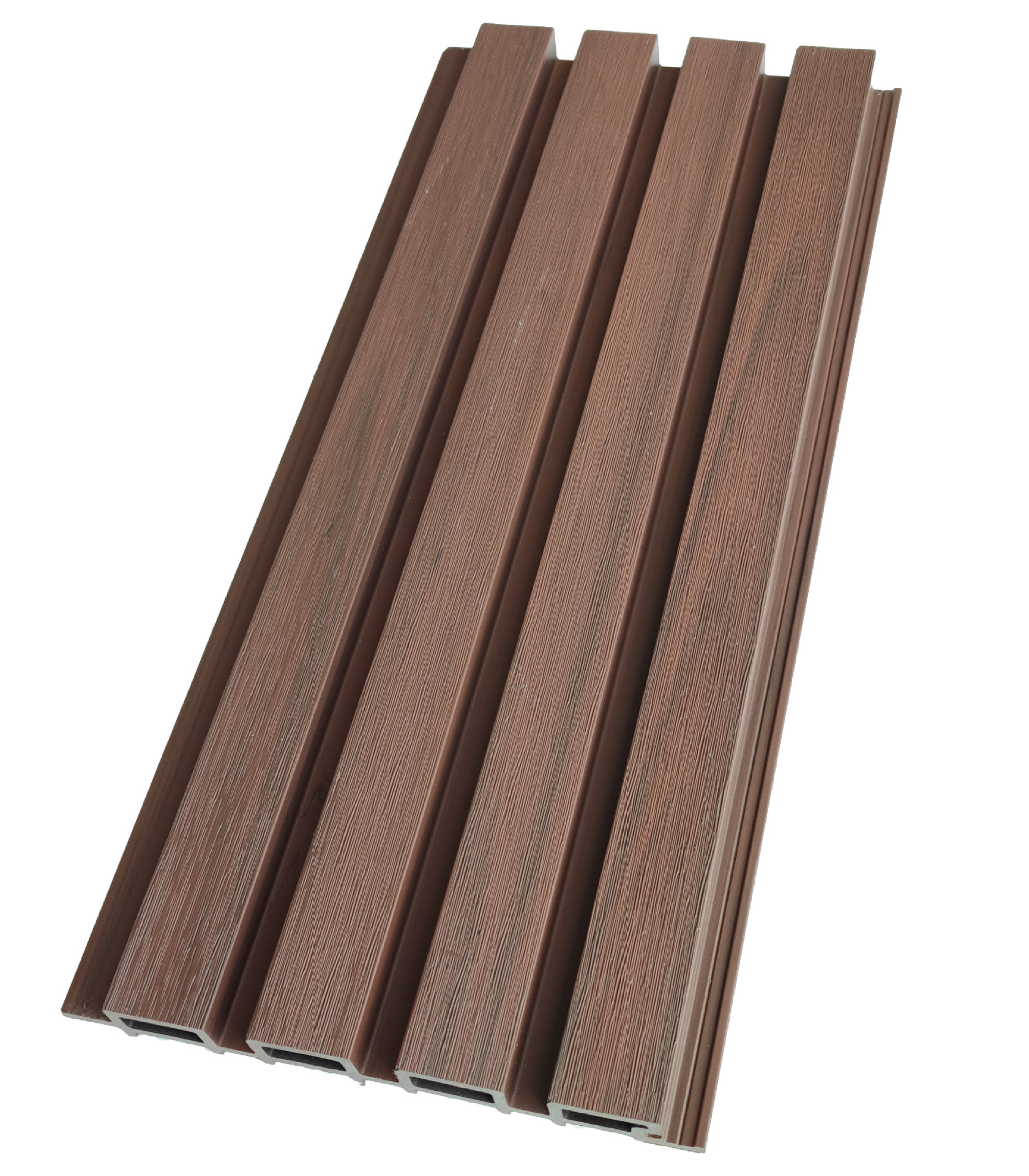 wpc grating wood-plastic Great Wall board, second-generation co-extruded wood-plastic wall panel, wood-plastic fence, outdoor courtyard pic 6