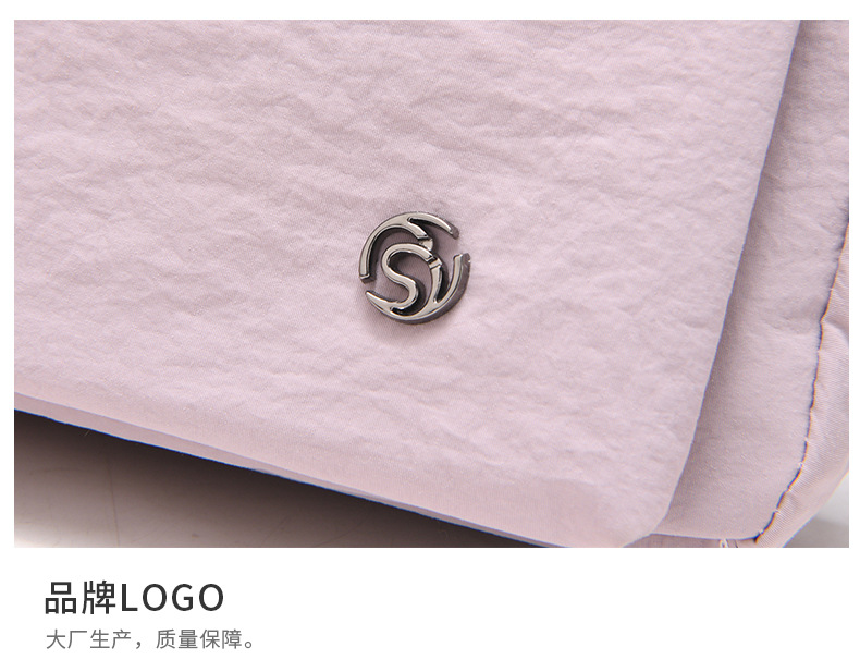 新款韩版单肩包简约潮搭斜挎包轻盈靓丽休闲包都市风尼龙手提女包详情35