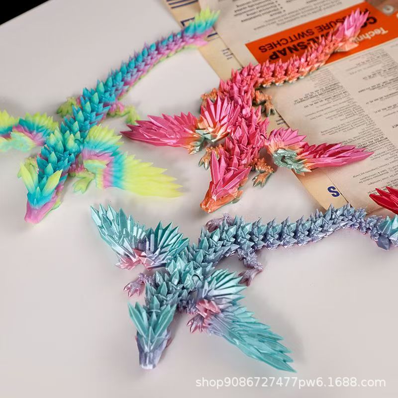 3D打印飞龙模型的3D打印高保材质任意造型适用于摆摊盲盒批发销小详情1