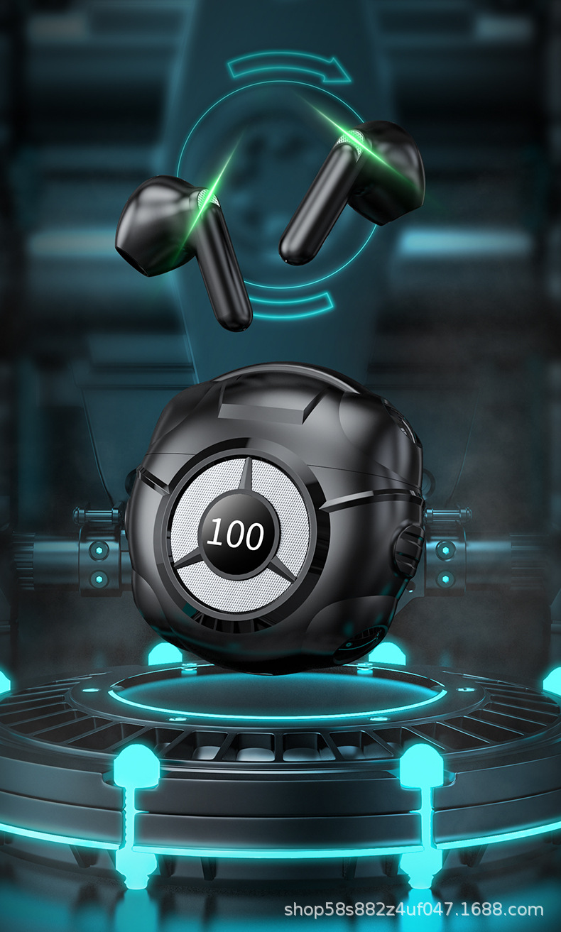 Wholesale from the source factory of the new x79 touch in-ear tws wireless in-ear noise-cancelling digital display gaming Bluetooth headphones pic 2