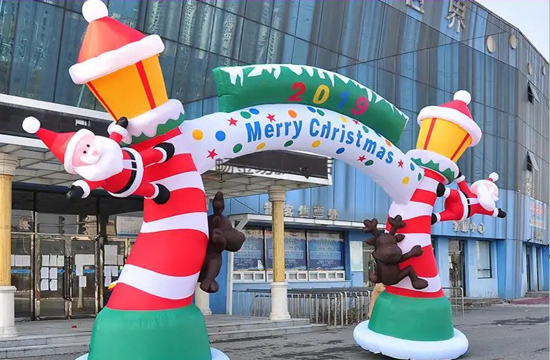 跨境圣诞气模LED发光充气老人摆件户外充气装饰品庭院圣诞节道具详情7