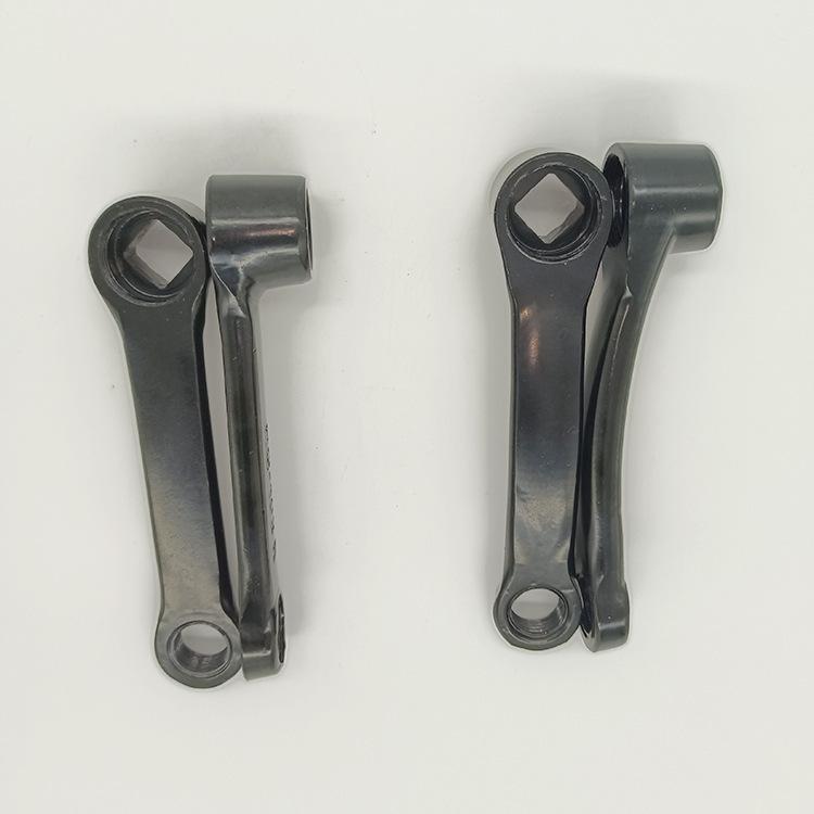 Deportes al aire libre bicicleta eléctrica cragueta 102mm curvado negro scooter pedal conexión rod ciclismo accesorios pic 1