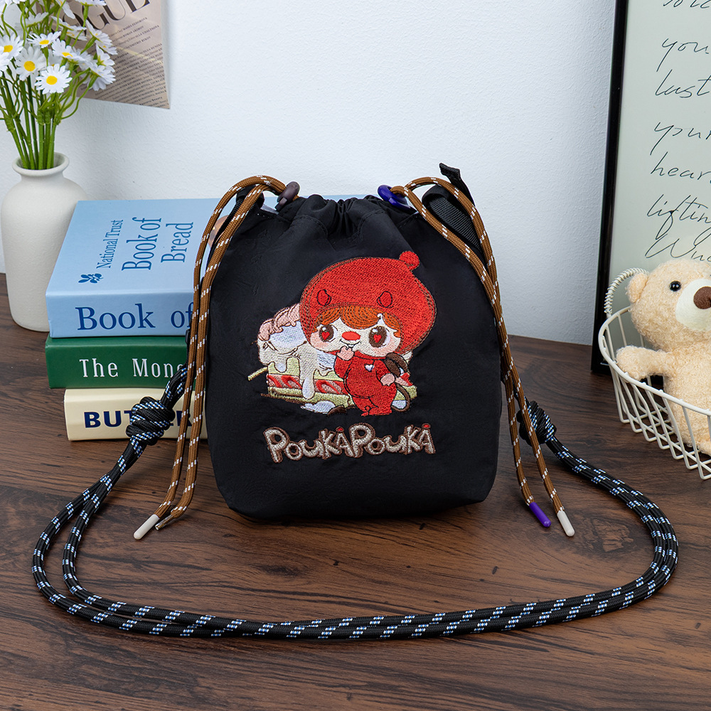 2025 New stylish and lightweight vertical phone bag, casual student cloth bag, Korean style simple 10,000-stitch embroidery single-shoulder bag pic 19