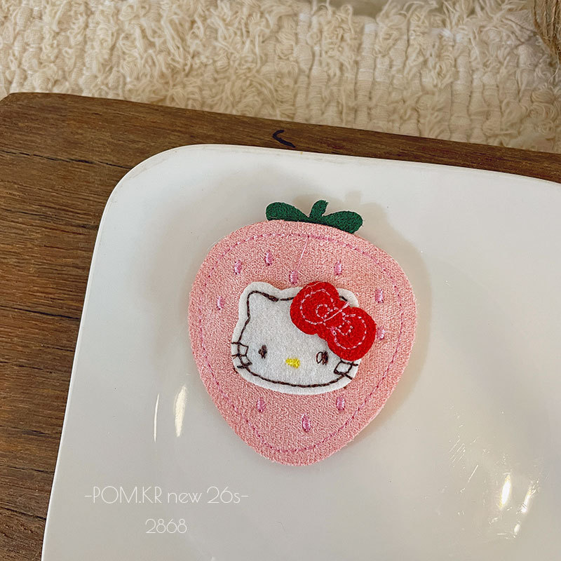 Hello Kitty水果造型布贴绣花标DIY刺绣补丁烫布贴小熊贴布手工装饰材料详情8