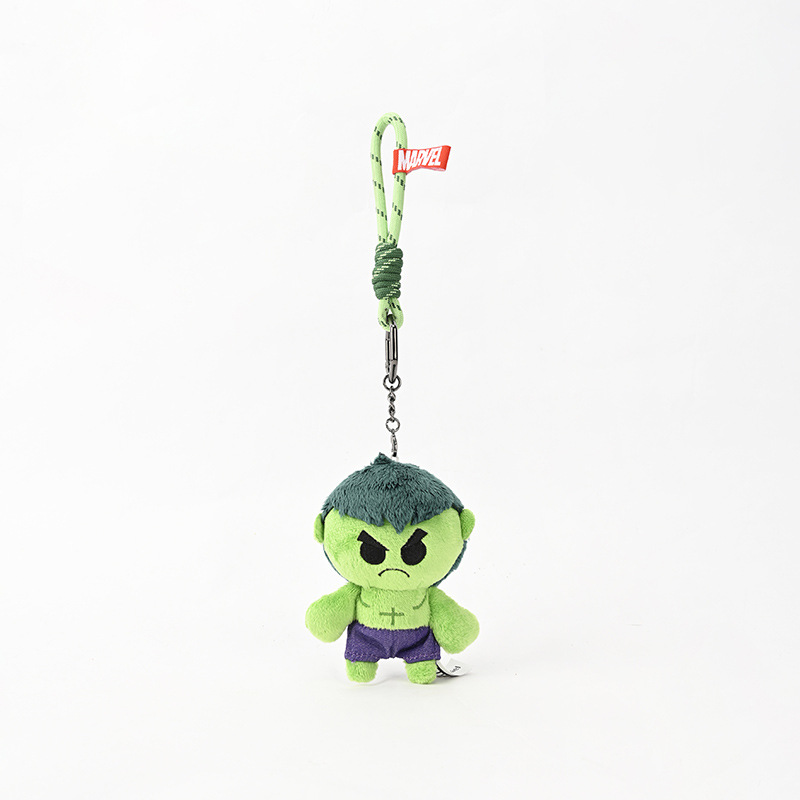 Disney-authorized Marvel Spider-Man, Iron Man and Hulk plush toy pendant Captain America keychain pic 9