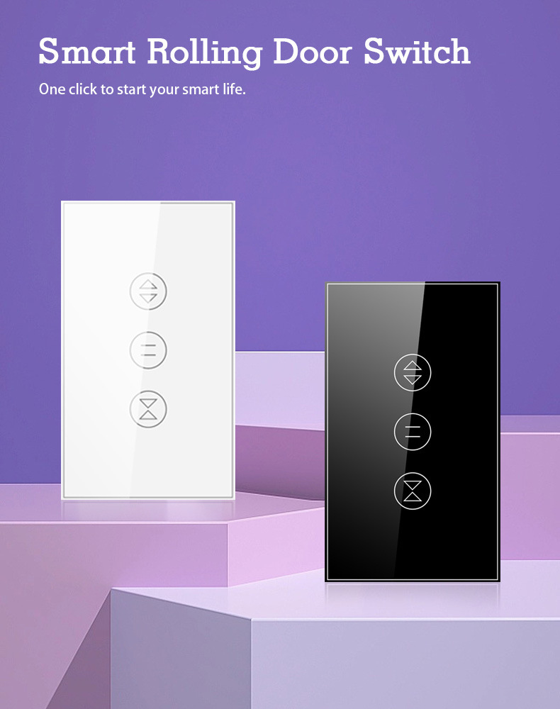 Tuya Smart American Standard Rolling Shutter Door switch, Tuya Smart garage Door Switch, Wireless Smart Rolling shutter Door switch pic 1