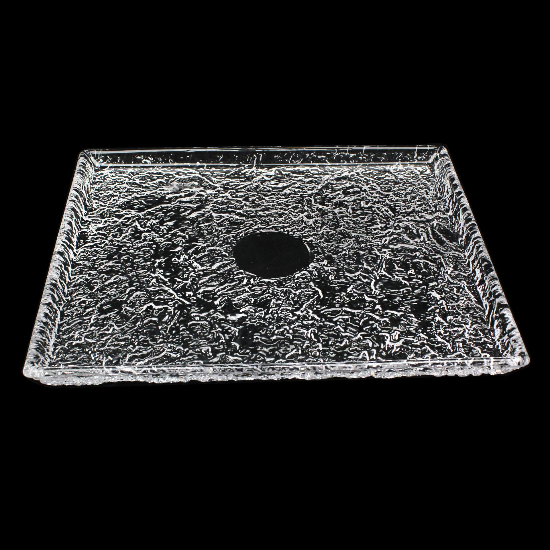 The new cross-border 2024 glacier bark glass fruit plate, fruit blue fruit bucket, kitchen and living room ornaments are selling well pic 6