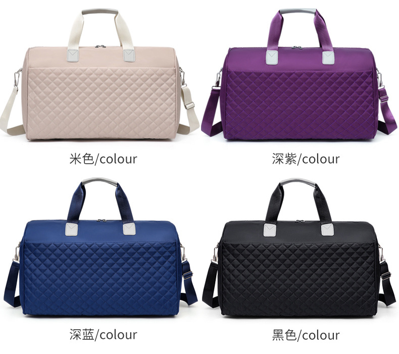 Wholesale of new dry-wet separation crossbody fitness bags, large-capacity yoga bags, sports hand-held short-distance travel storage bags pic 11