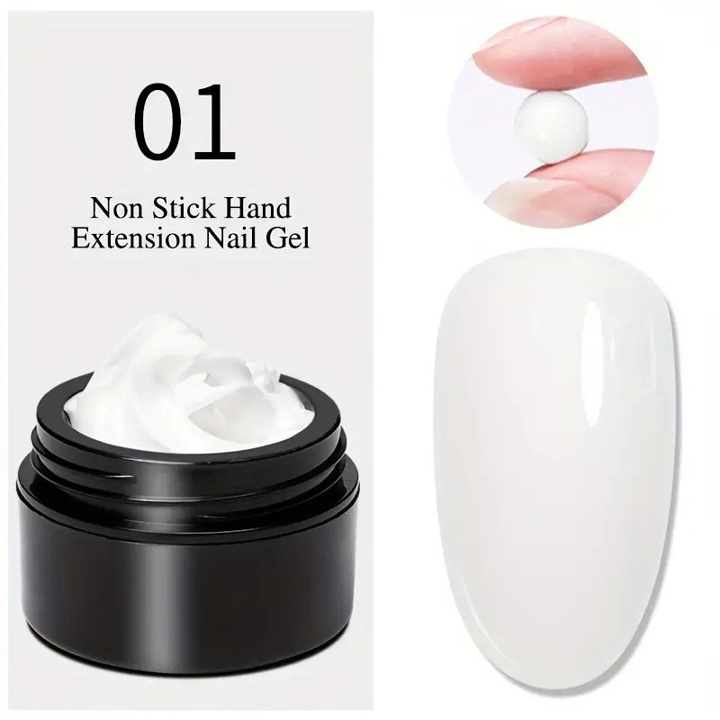 Cross-border bestsellers: Solid non-stick hand-kneading glue, nail art engraving shaping glue, phototherapy extension glue, gummy glue, nail polish glue pic 5