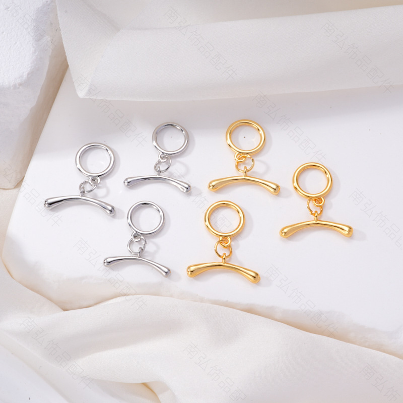 Zhuji pearl necklace buckle 8-shaped buckle, handcrafted end buckle, connecting buckle, mother-and-child buckle, sweater chain, universal buckle, DIY accessories pic 5
