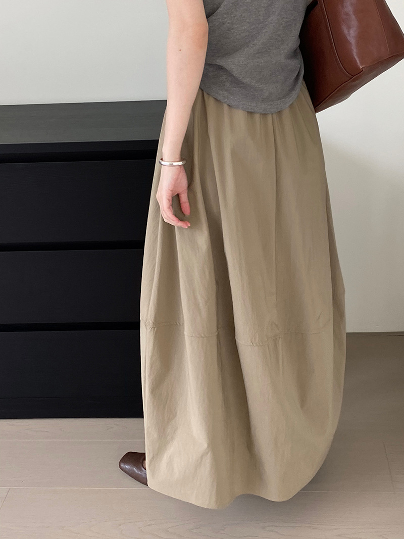 那末 本期主推 搭全店的半身裙！极简通勤百搭松紧腰长裙女2135详情7