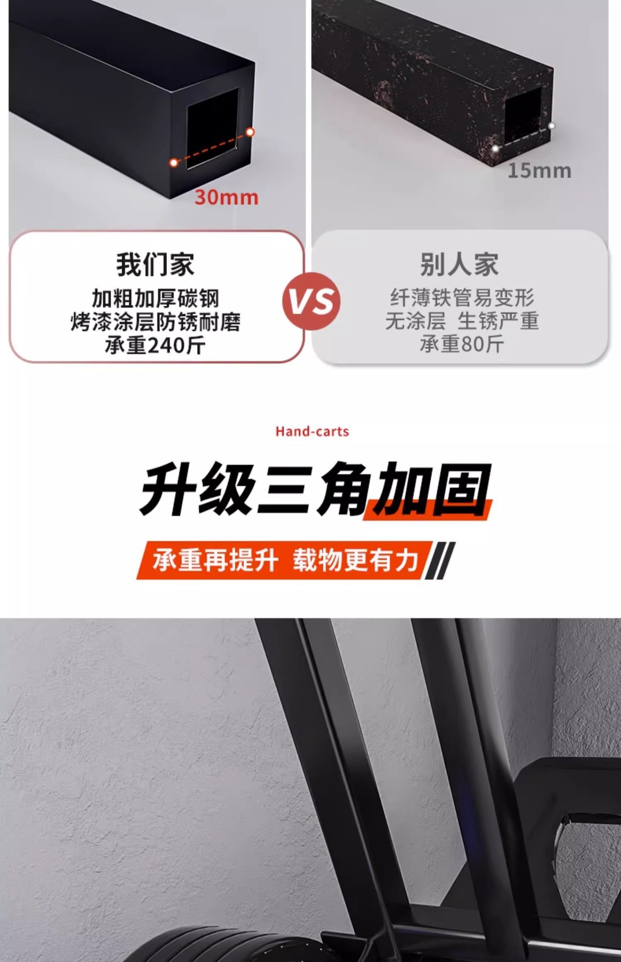 新款小拉车折叠家用搬运拖车购物买菜手推车神器轻便携行李拉货车详情10