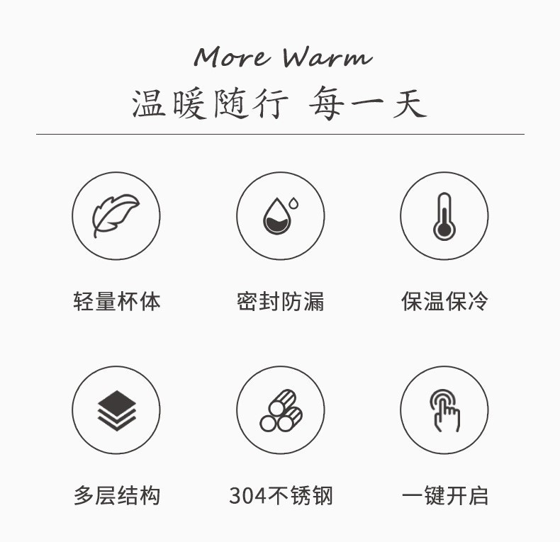 厂家直供简约双层不锈钢咖啡杯户外真空保温杯商务随行礼品杯批发详情2