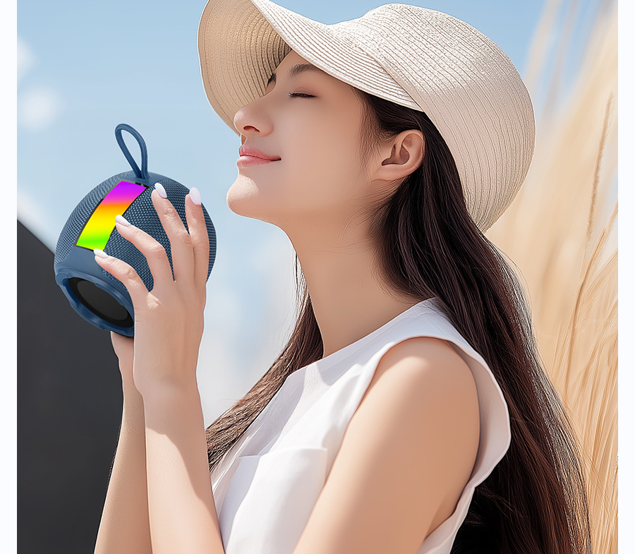 591 Bluetooth Speaker, RGB ambient Light, Mini Speaker, card-inserting portable Cross-border Bestseller, hand-held subwoofer pic 9