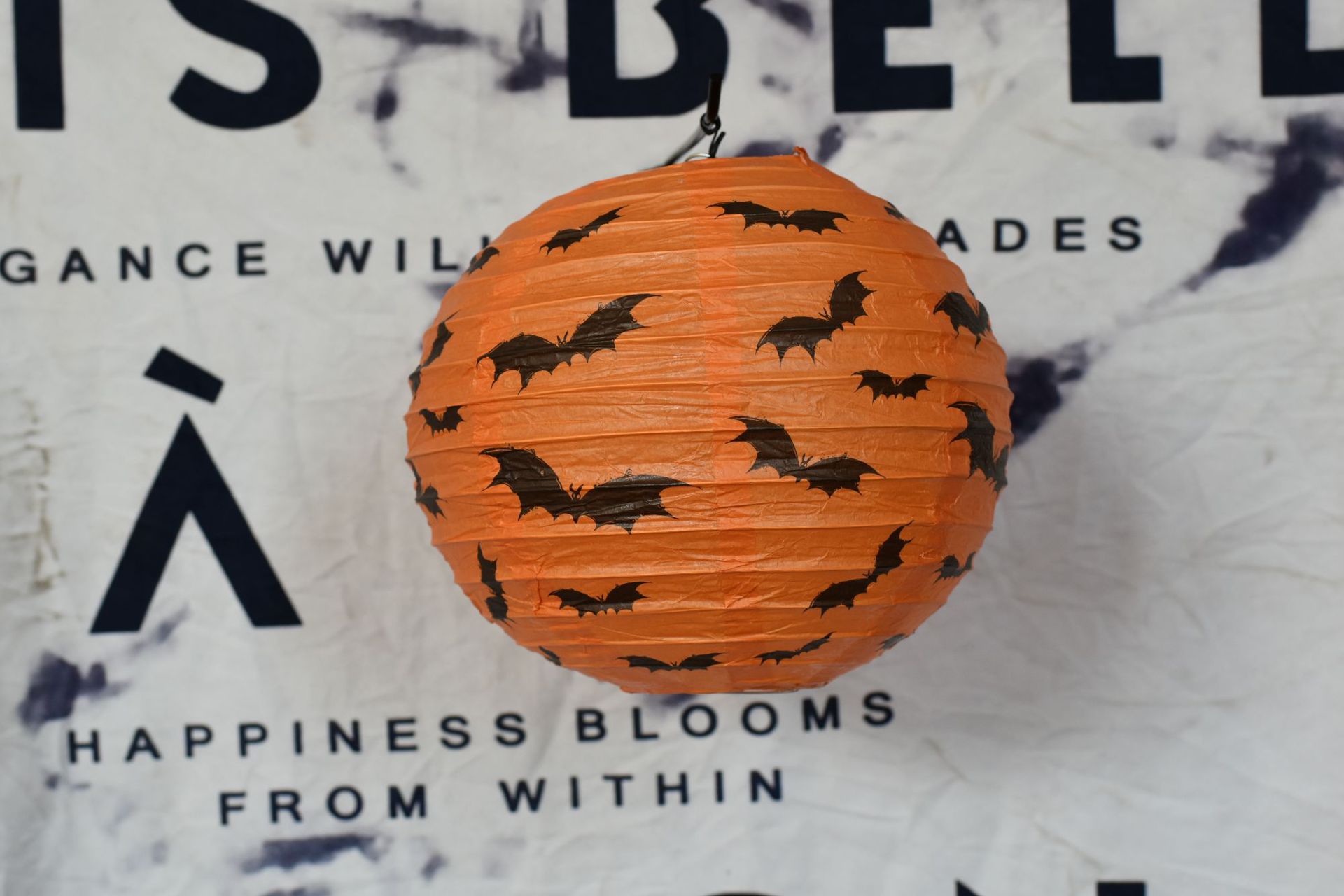 万圣节装饰咖啡餐饮门店蜘蛛网灯笼恐怖氛围布置幼儿园派对挂饰详情9